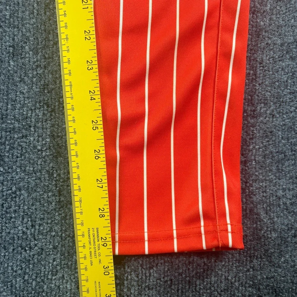 Prolook Five Cities Babe Ruth Baseball Pants Youth 26x29.5 Orange Pinstriped #21